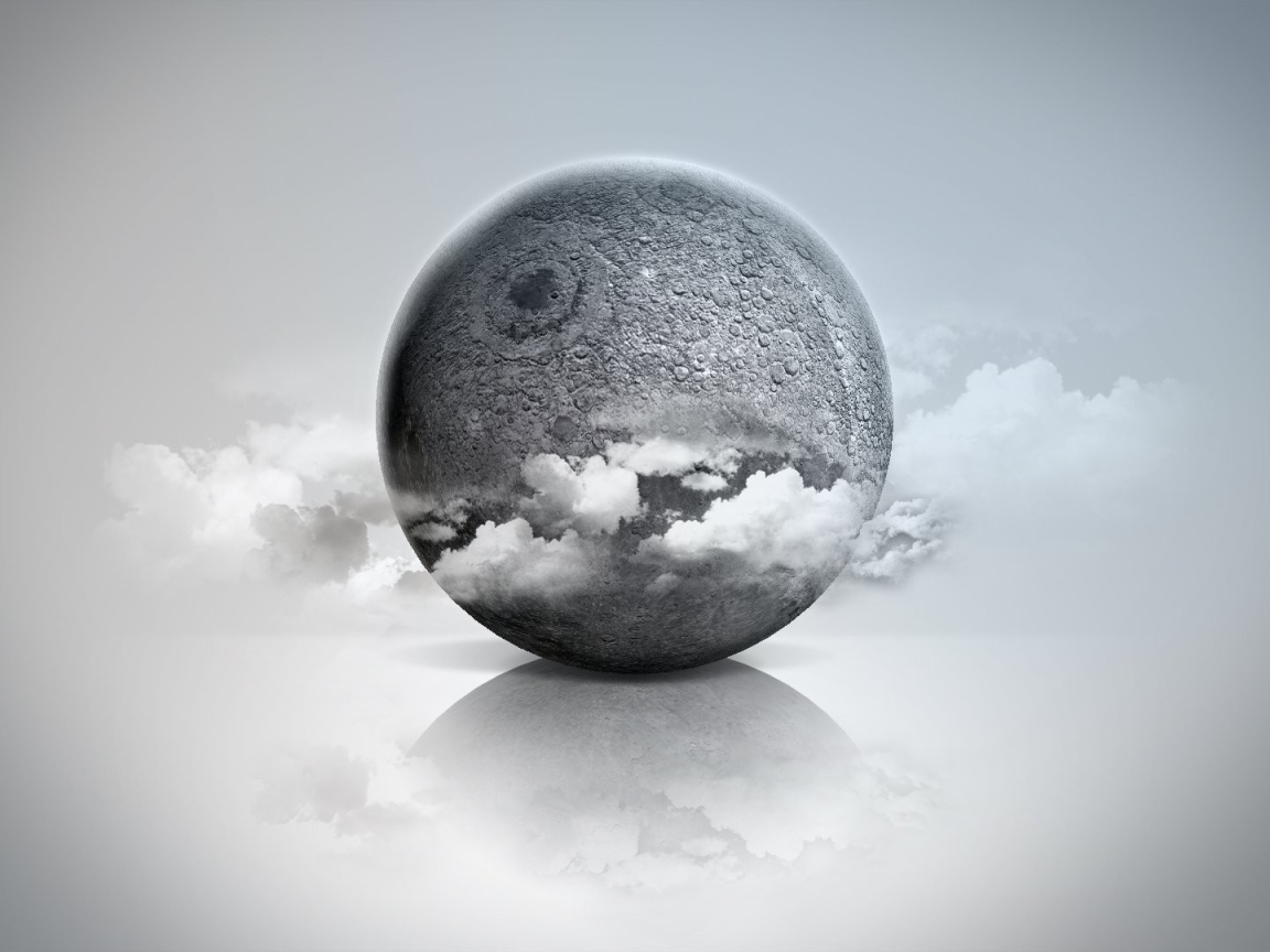 Цифровой серый шар