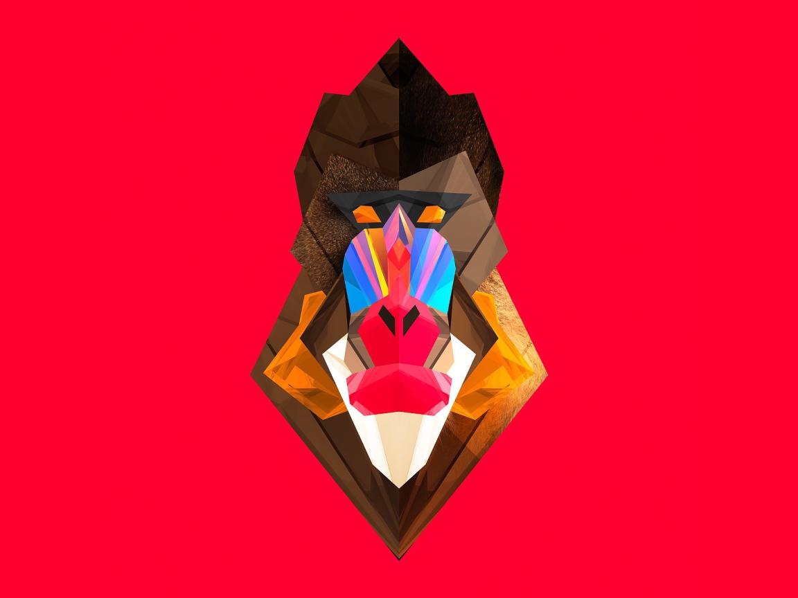 Обезьяна, 3-Д графика