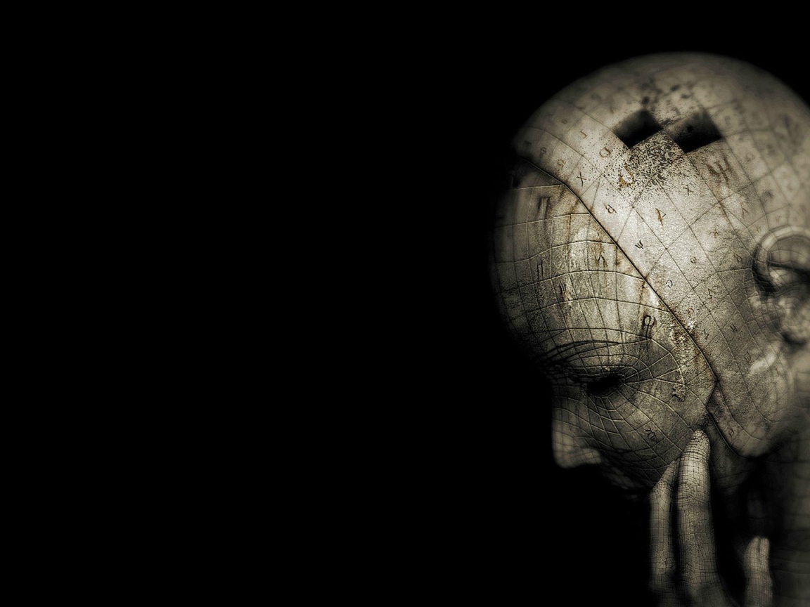 Голова из кубиков, 3Д графика