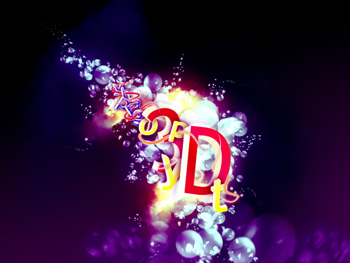 Надпись на пузырьках