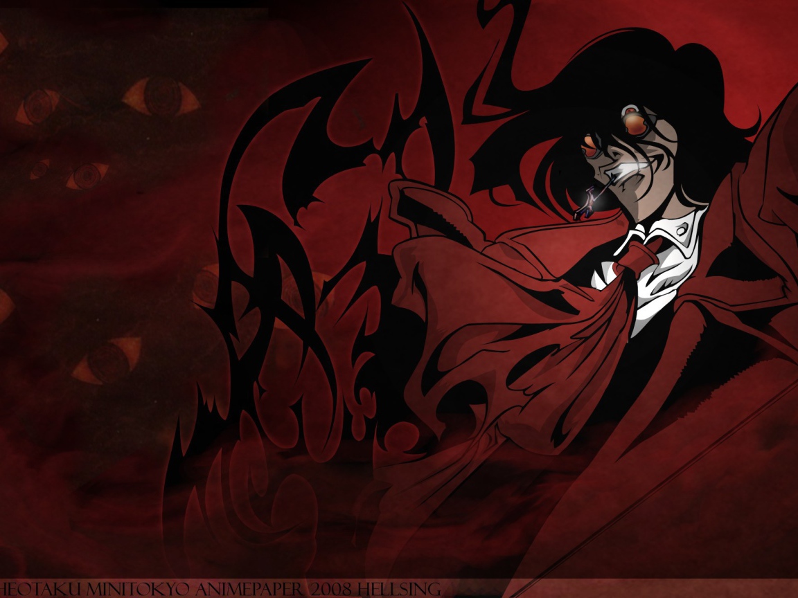 Алукард из аниме Hellsing