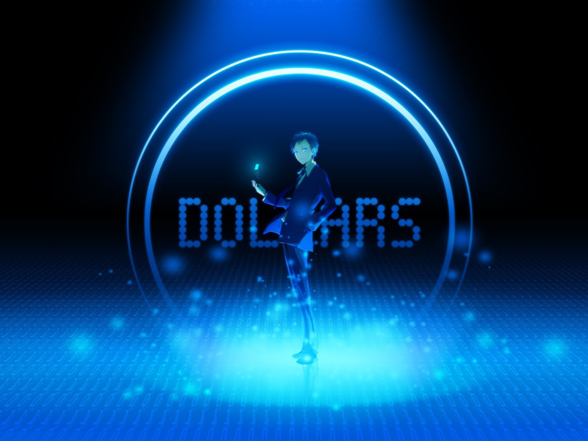 Аниме Дюрарара!!, голубой фон