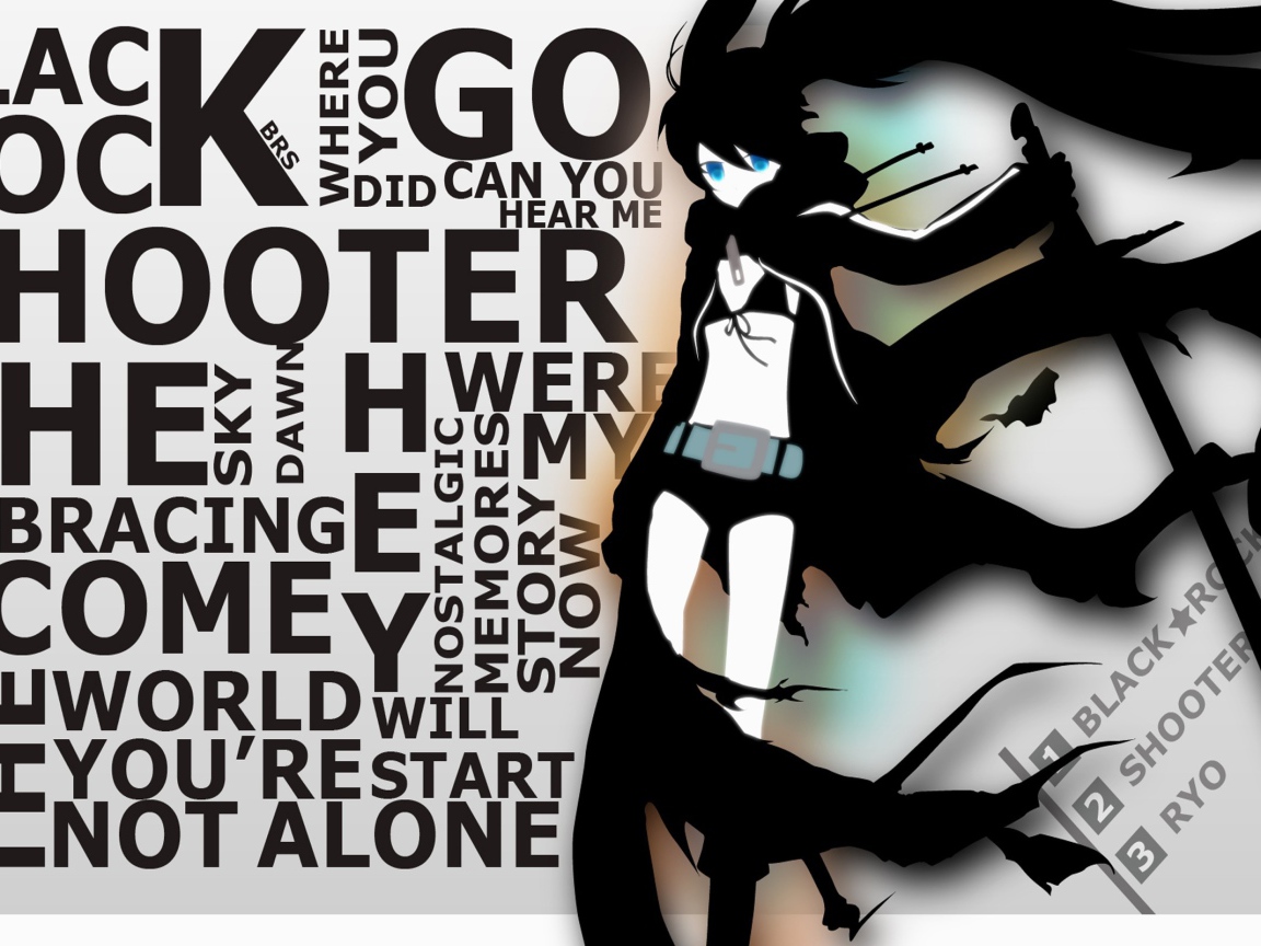 Постер аниме Insane Black Rock Shooter