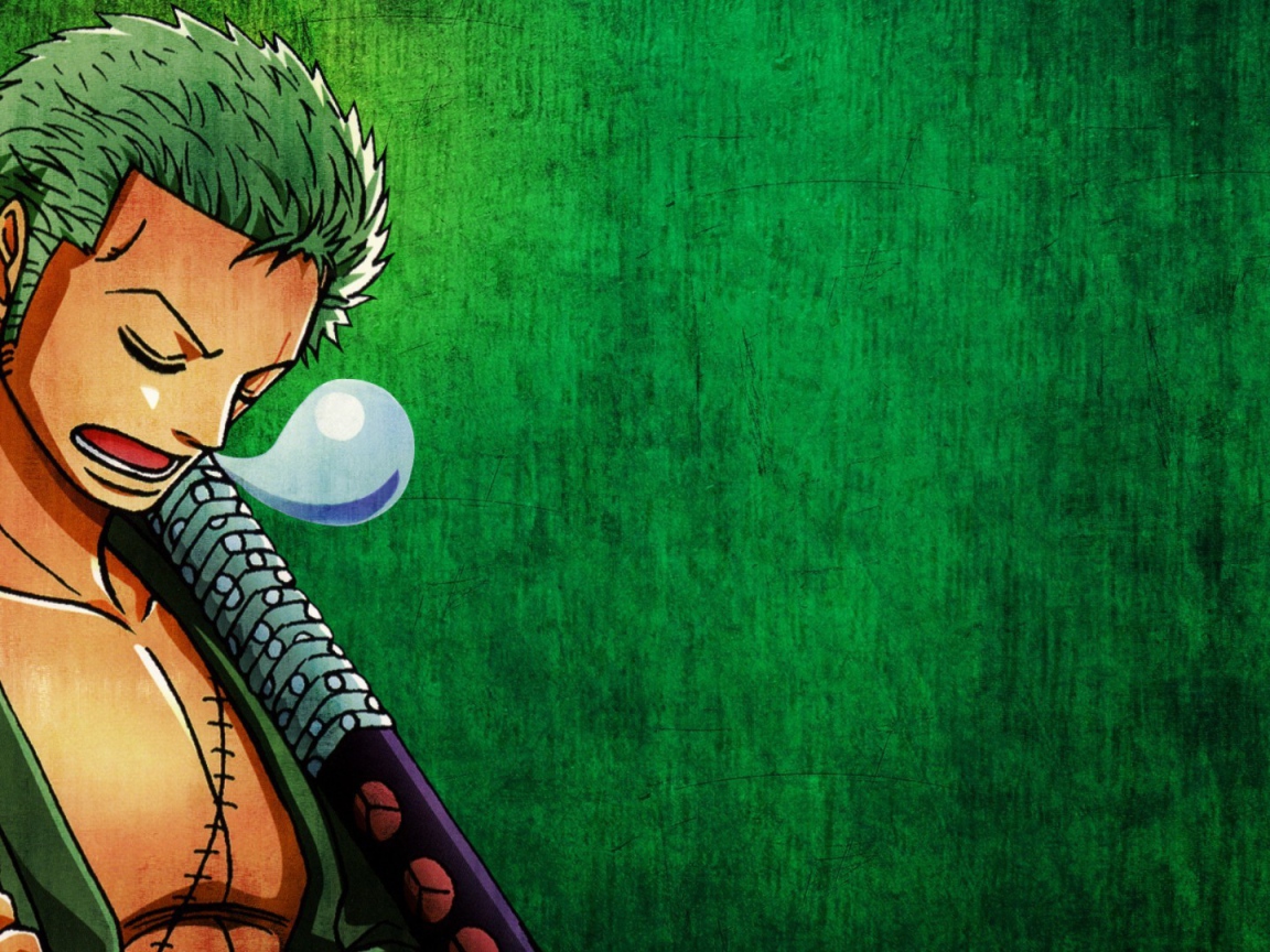 Аниме Большой куш, зеленый фон