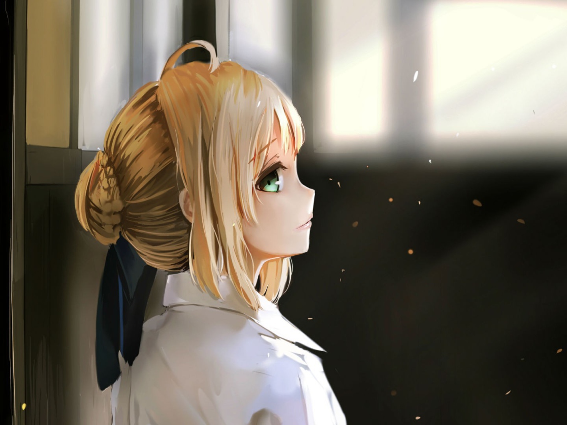 Девушка аниме смотрит вверх, Ночь прибытия