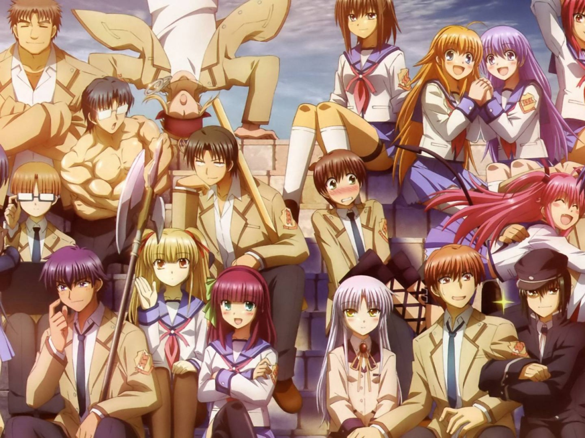 Школьный класс в аниме Ангельские ритмы