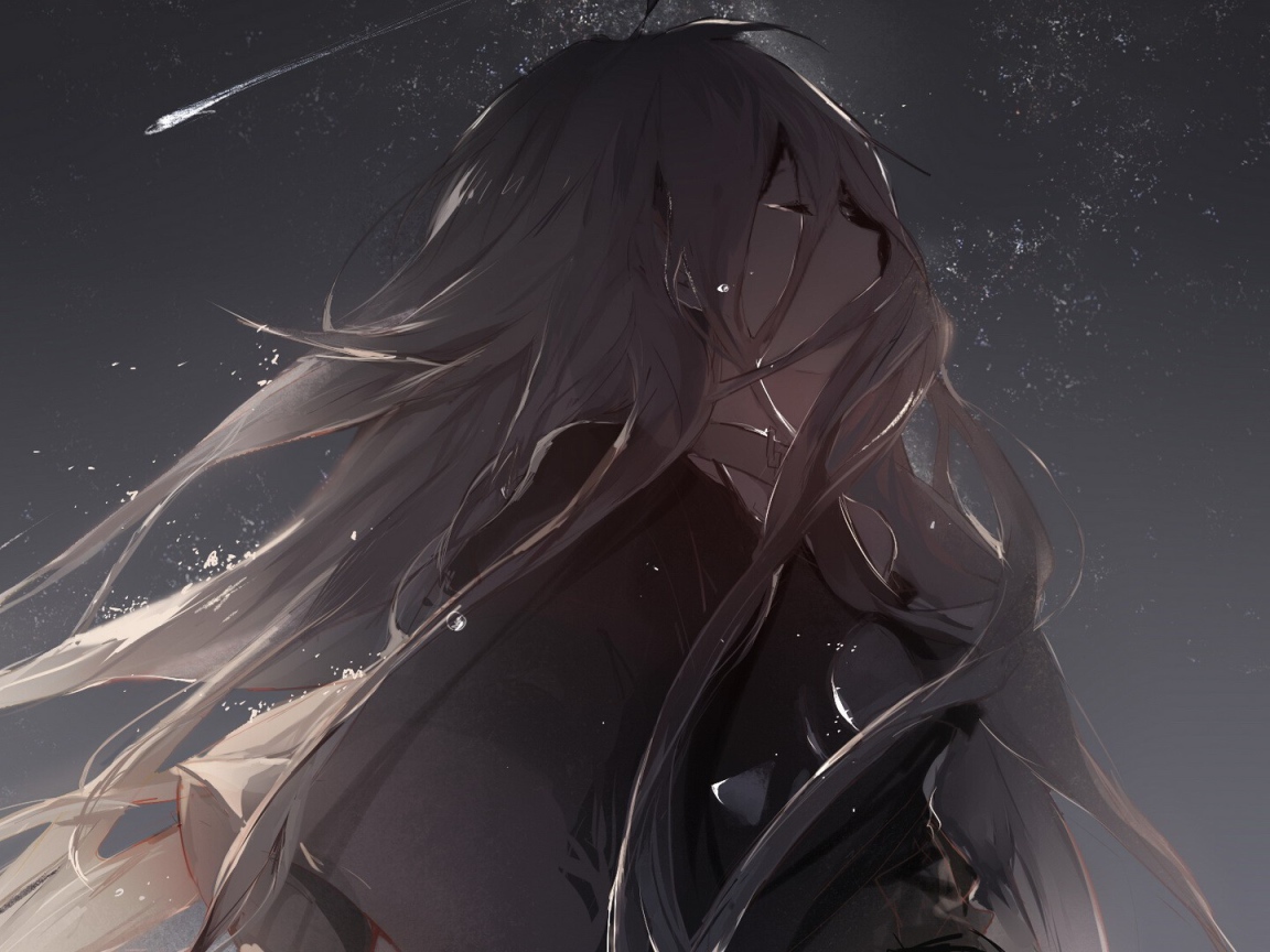 Плачущая девушка аниме