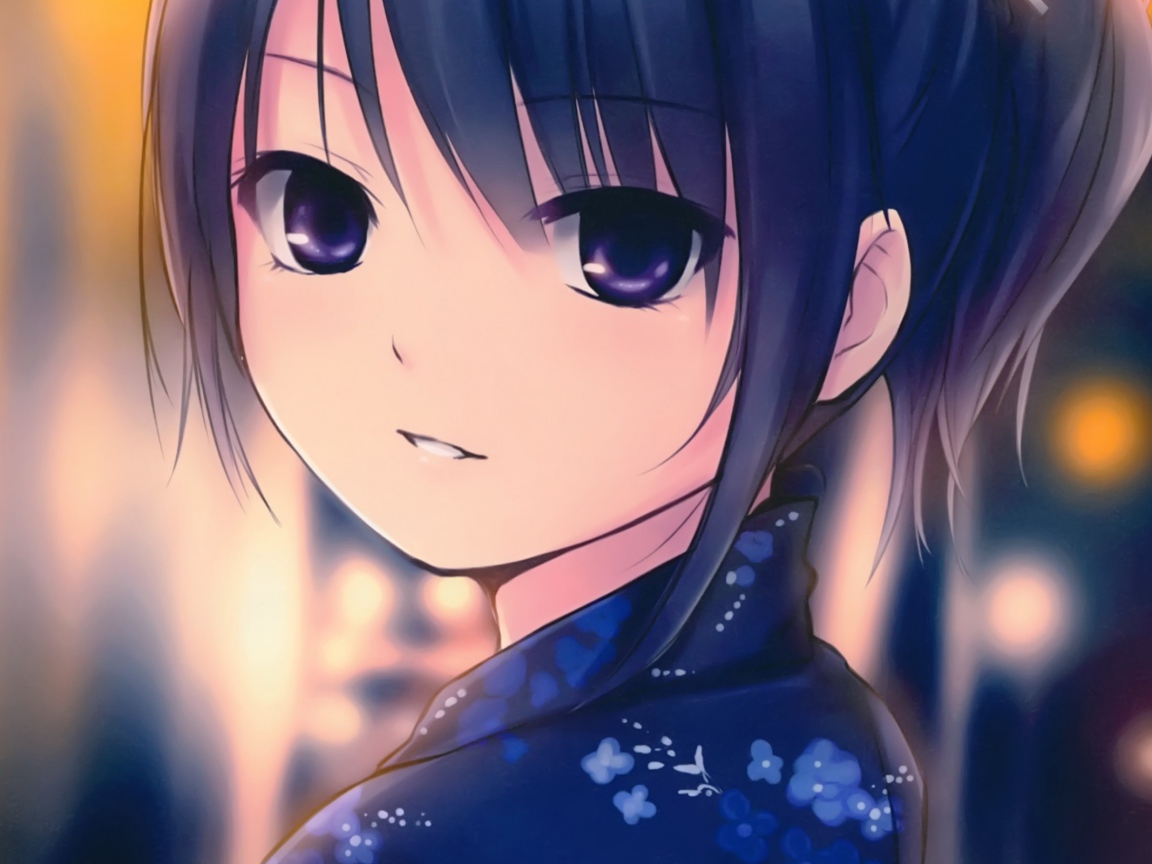 Милая девушка аниме Coffee-Kizoku