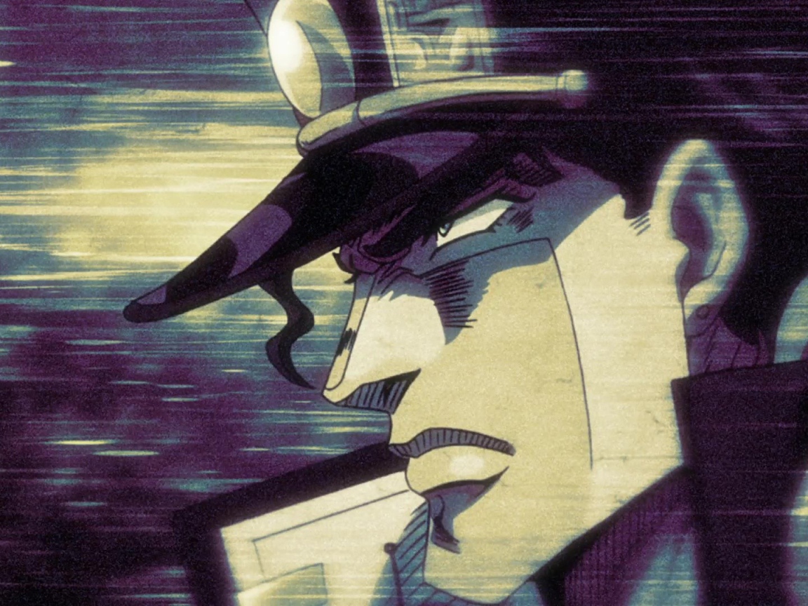 Джотаро в аниме Приключения Джоджо