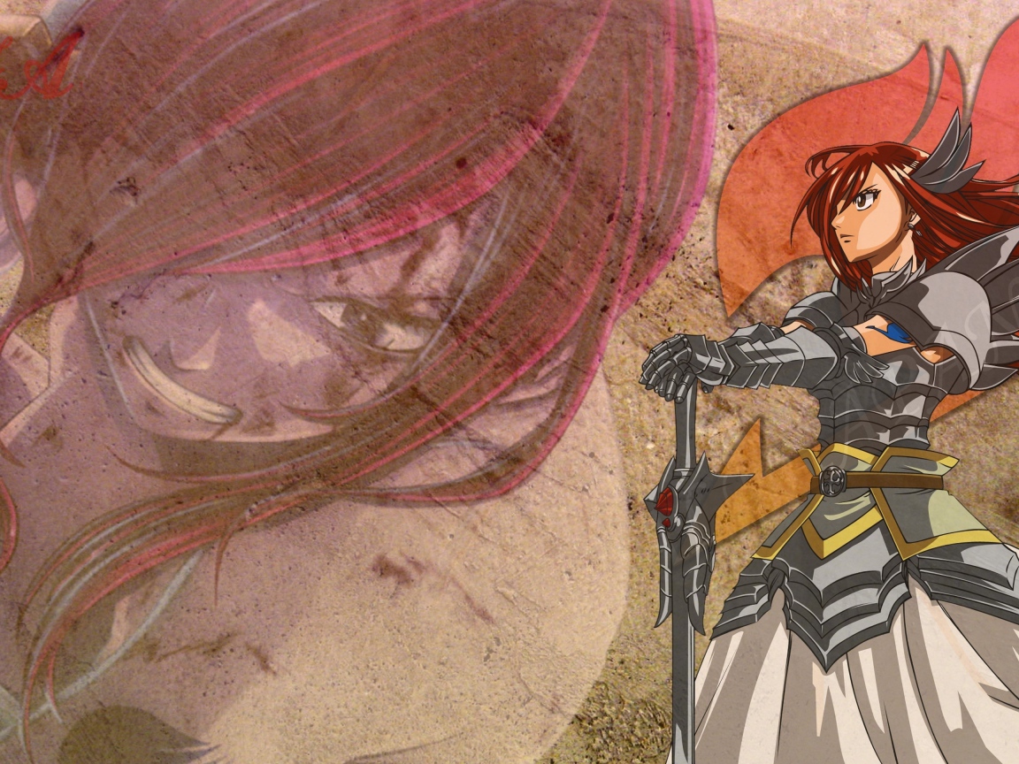 Скарлет Эрза из аниме Сказка о хвосте феи