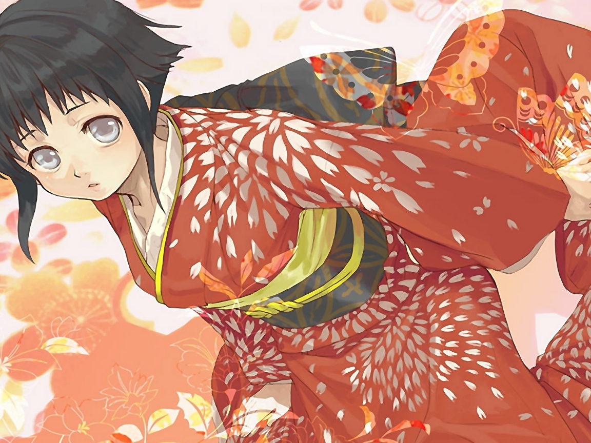 Девушка Хината Хьюга из аниме Наруто