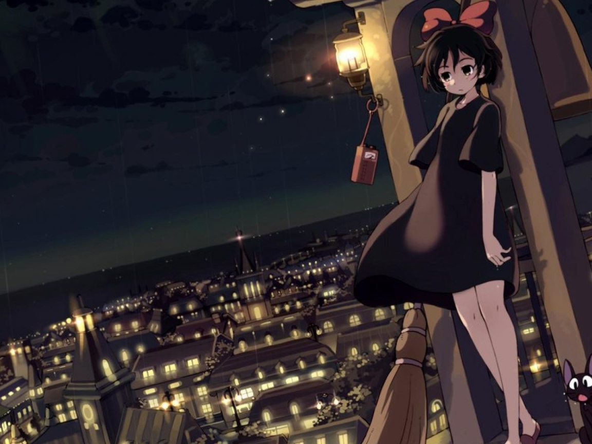 Девушка персонаж аниме Ведьмина служба доставки