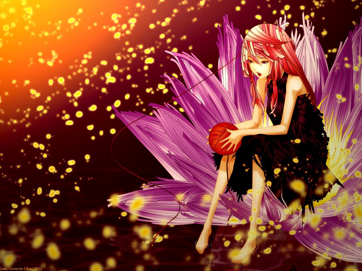 Девушка в цветке, аниме Корона грешника