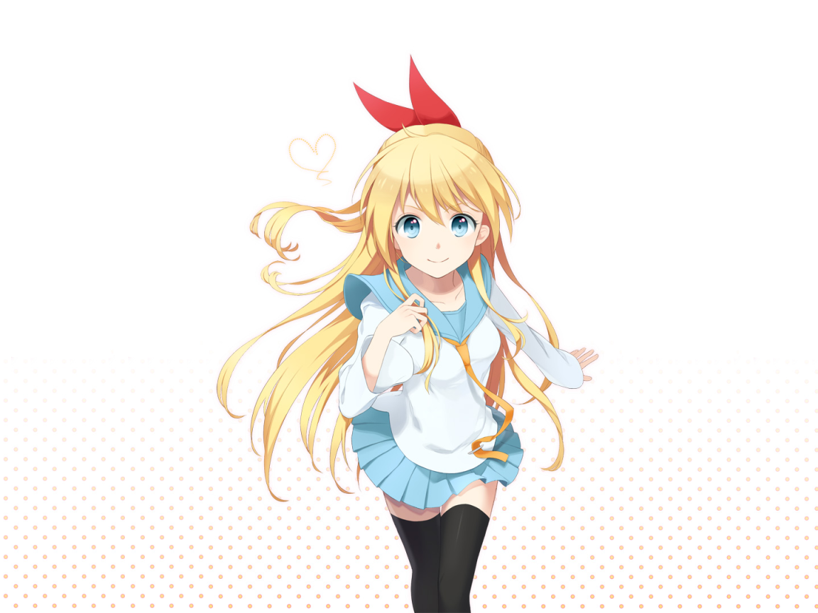 Девушка на белом фоне, аниме Притворная любовь