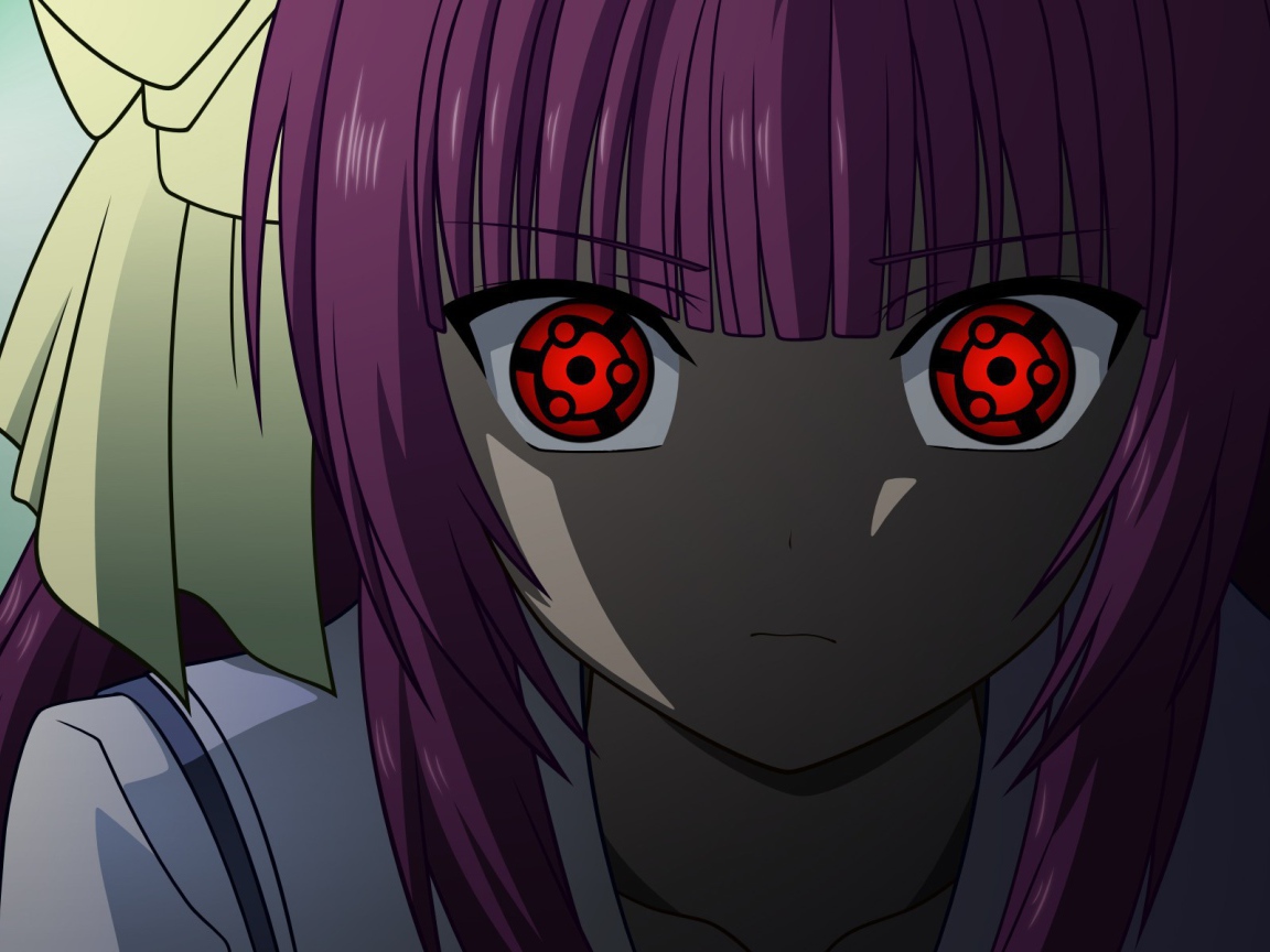 Девушка с глазами Шаринган