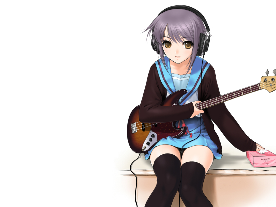 Девушка с гитарой Харухи Судзумия