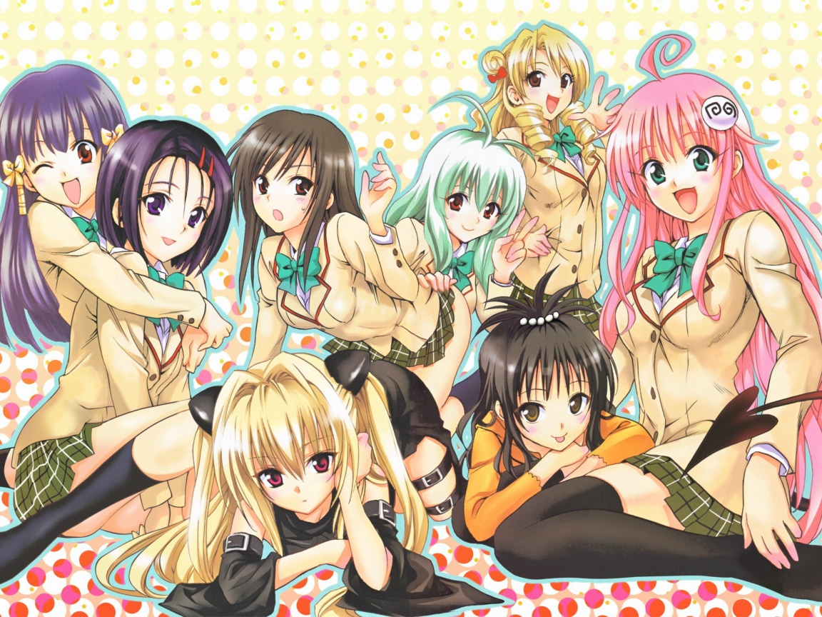 Девушки персонажи аниме Любовь и прочие неприятности