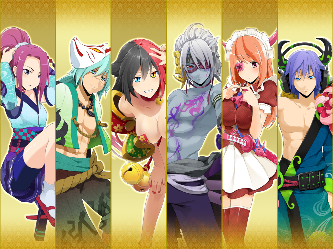 Девушки персонажи аниме Onigirl