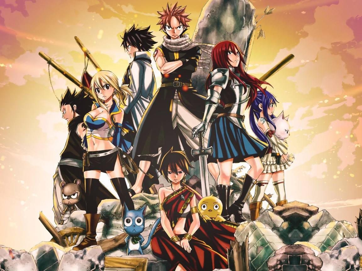 Герои разных манг аниме