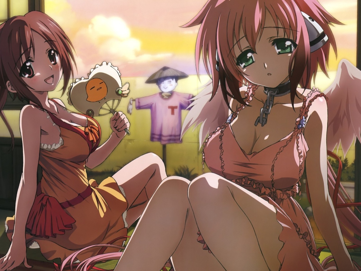 Жаркая погода в аниме Sora no Otoshimono