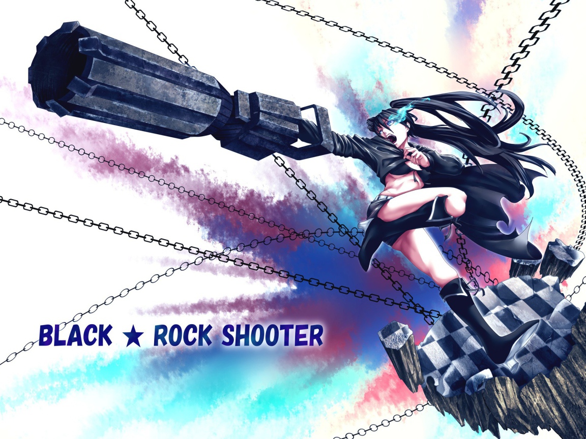 Японское аниме Black Rock Shooter