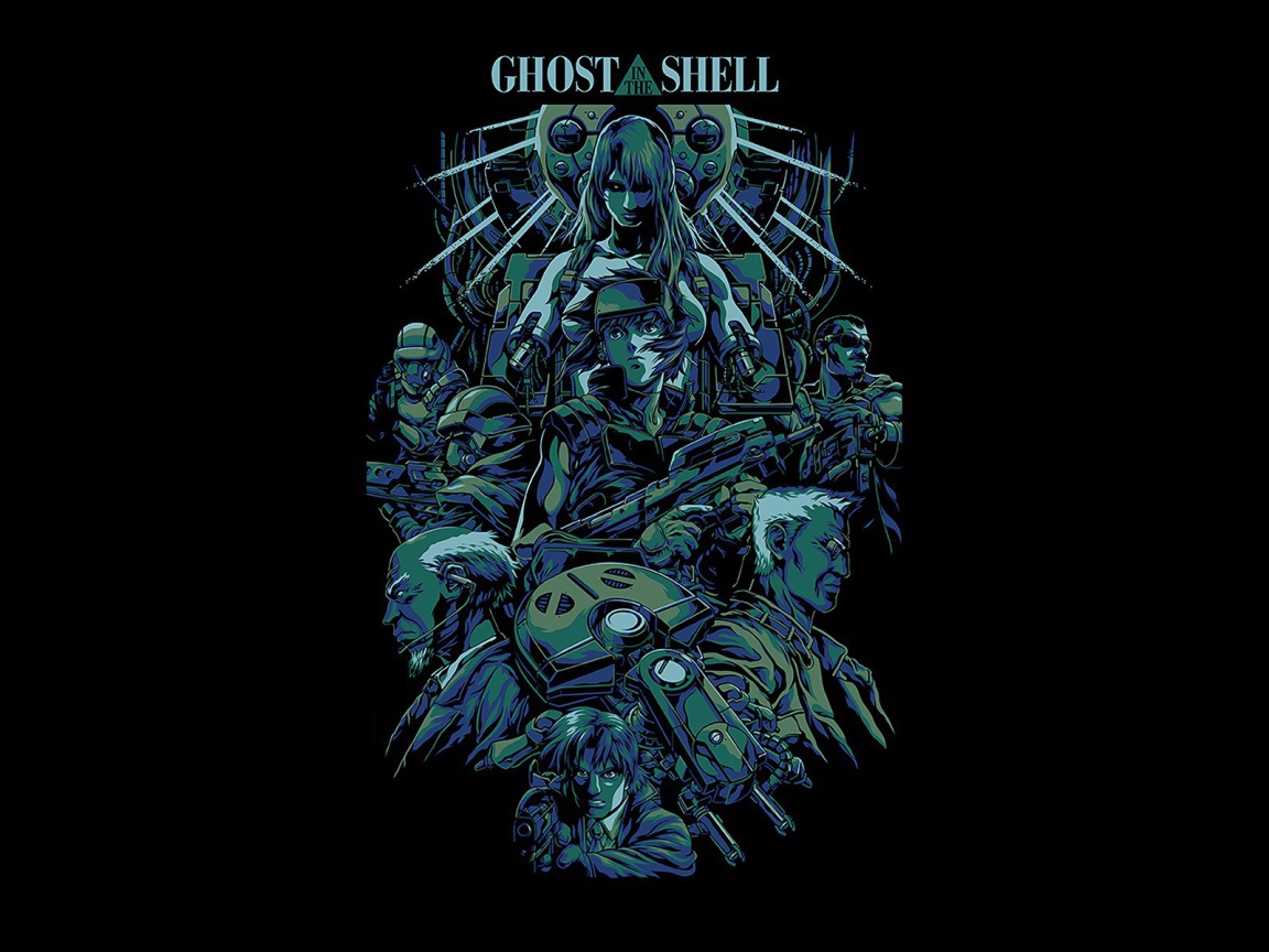 Японское аниме Призрак в доспехах