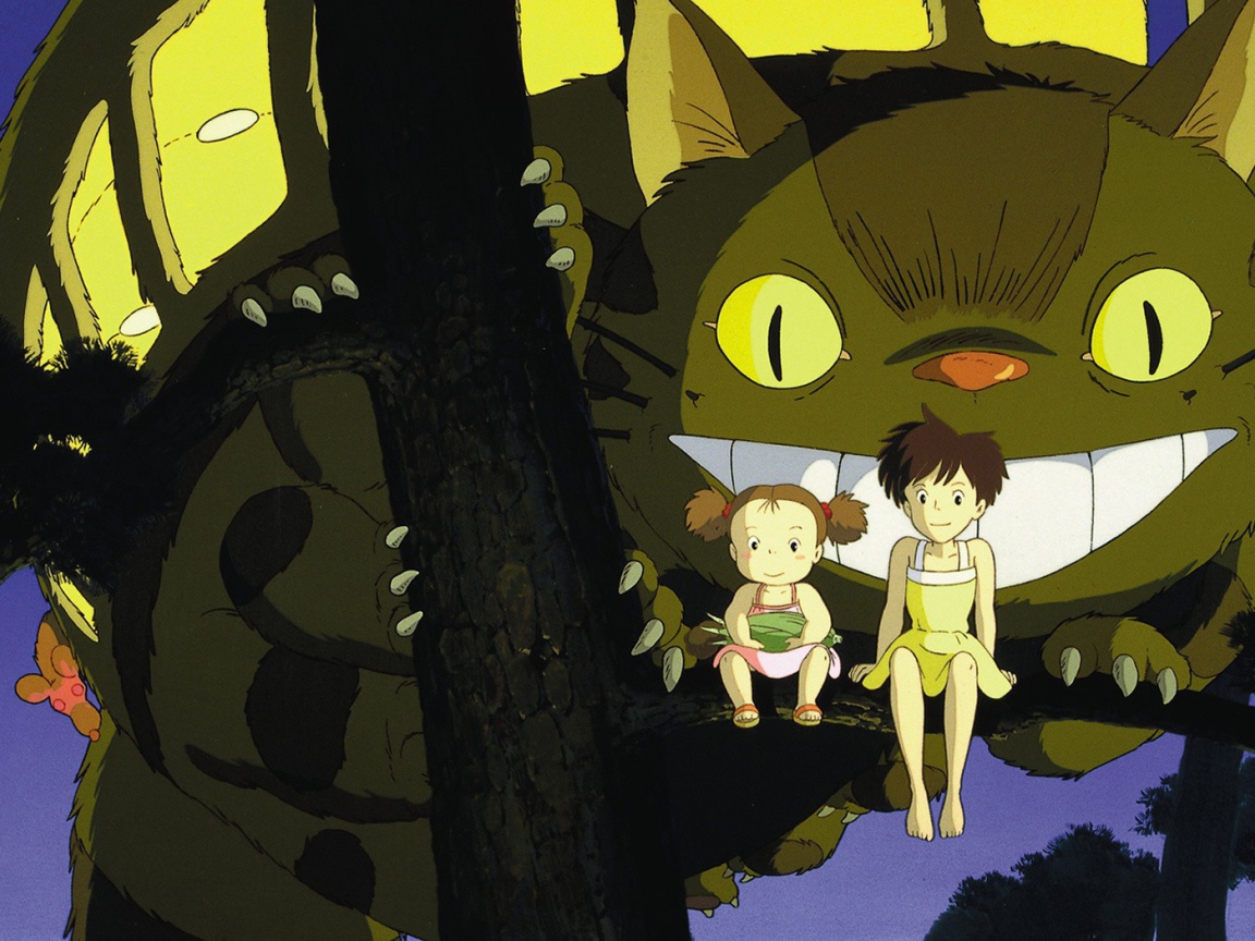 Волшебный кот в аниме Мой сосед Тоторо