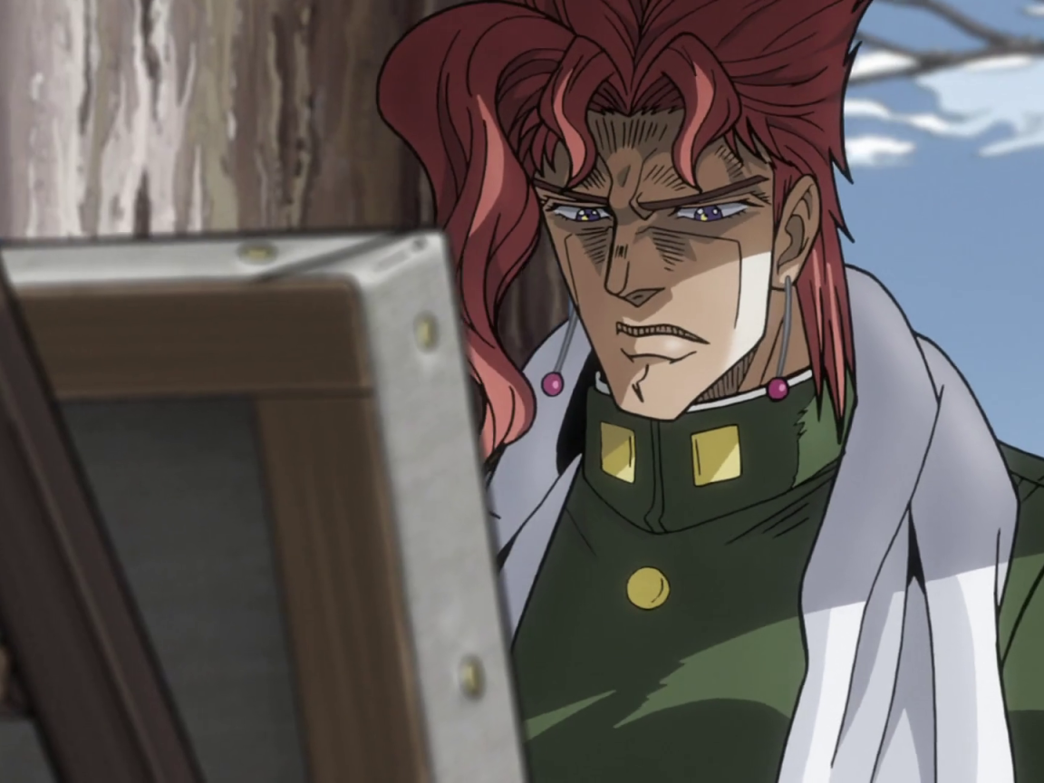 Парень из аниме Приключения Джоджо