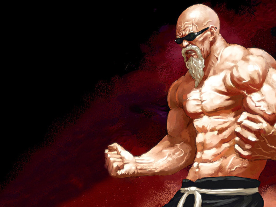 Мускулистый герой аниме