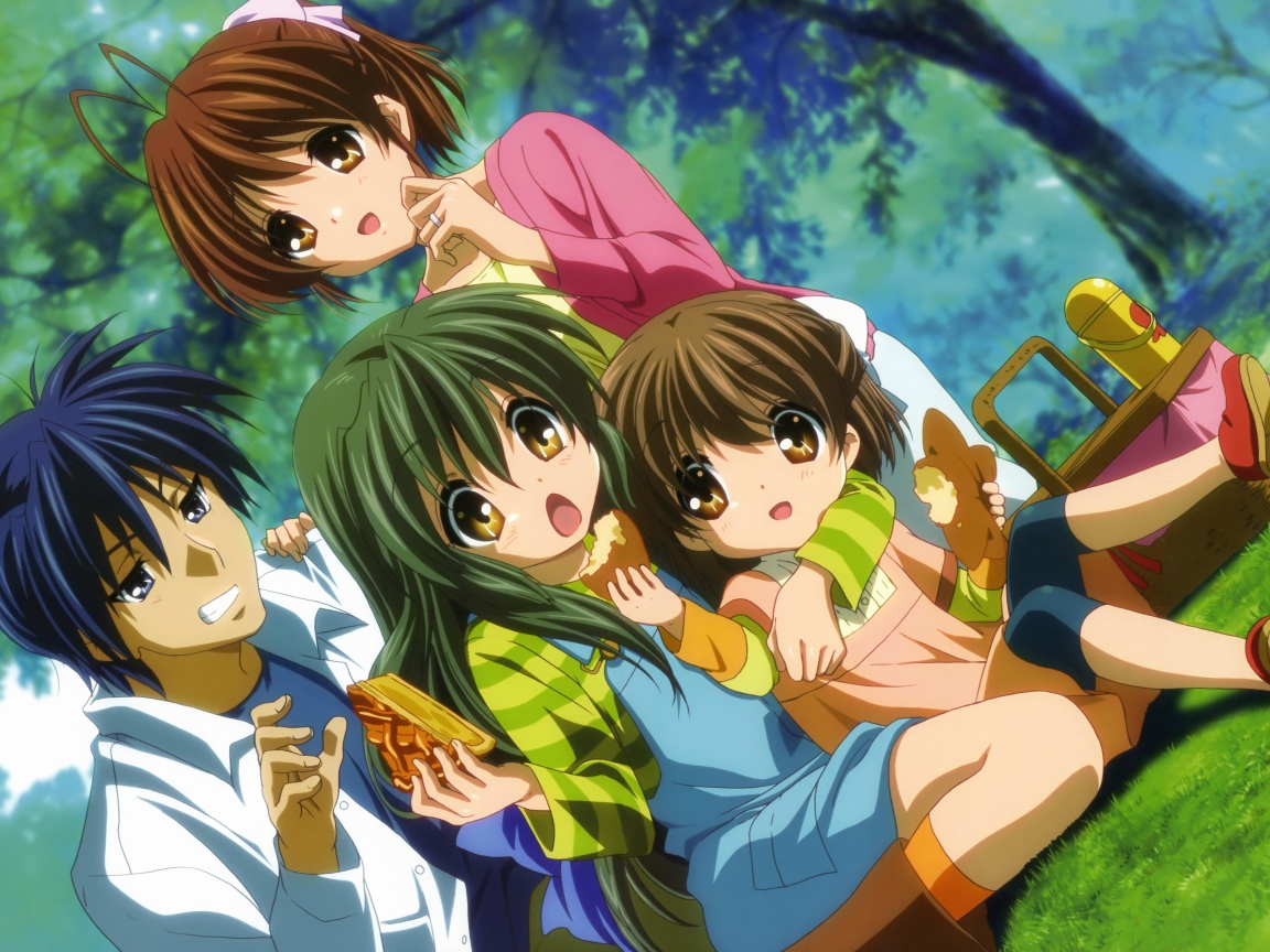 Пикник на газоне, аниме Кланнад