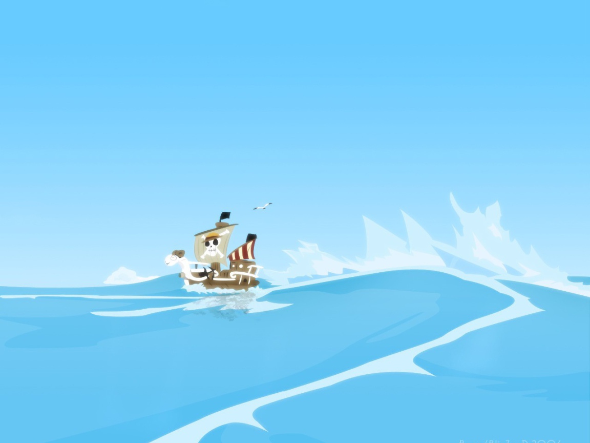 Пиратский корабль в аниме Большой куш