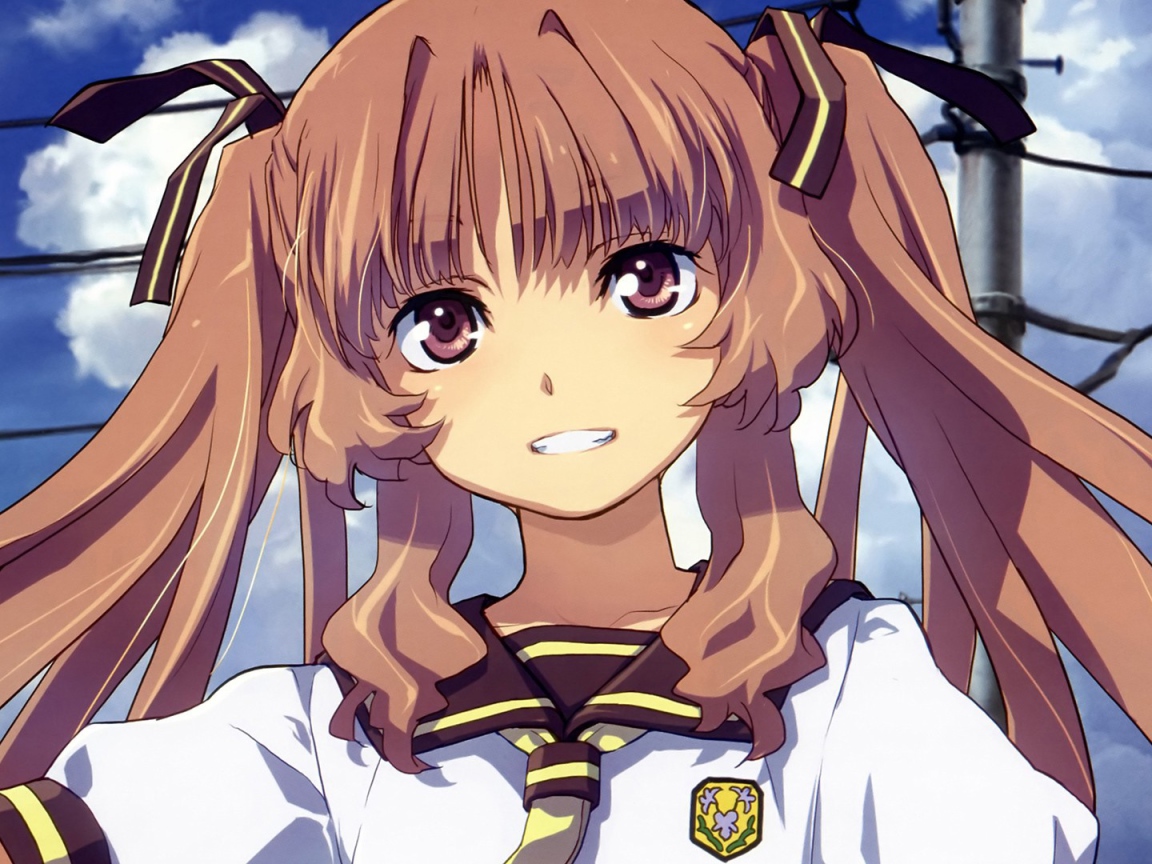 Школьница из аниме Ждём тебя летом