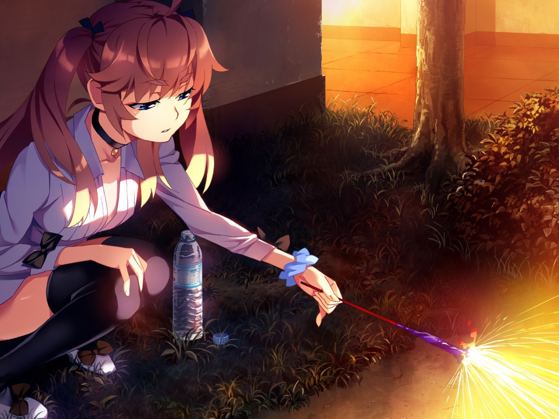 Волшебница в аниме Натюрморт в серых тонах