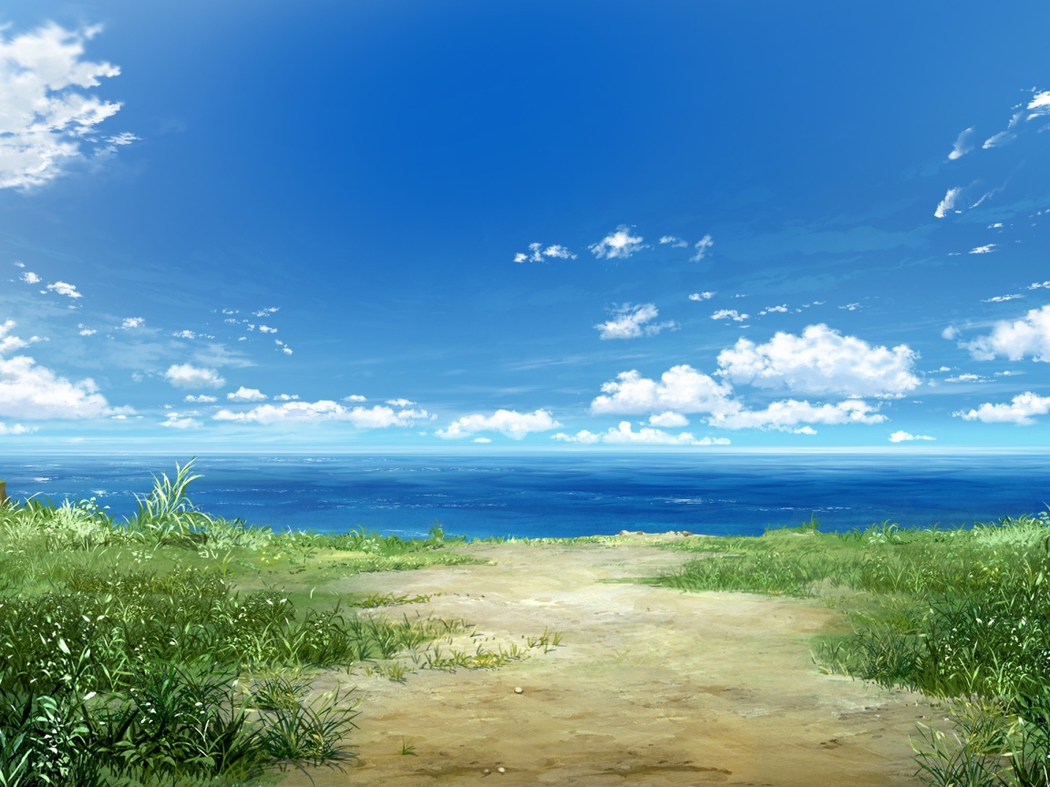 Море в аниме Натюрморт в серых тонах