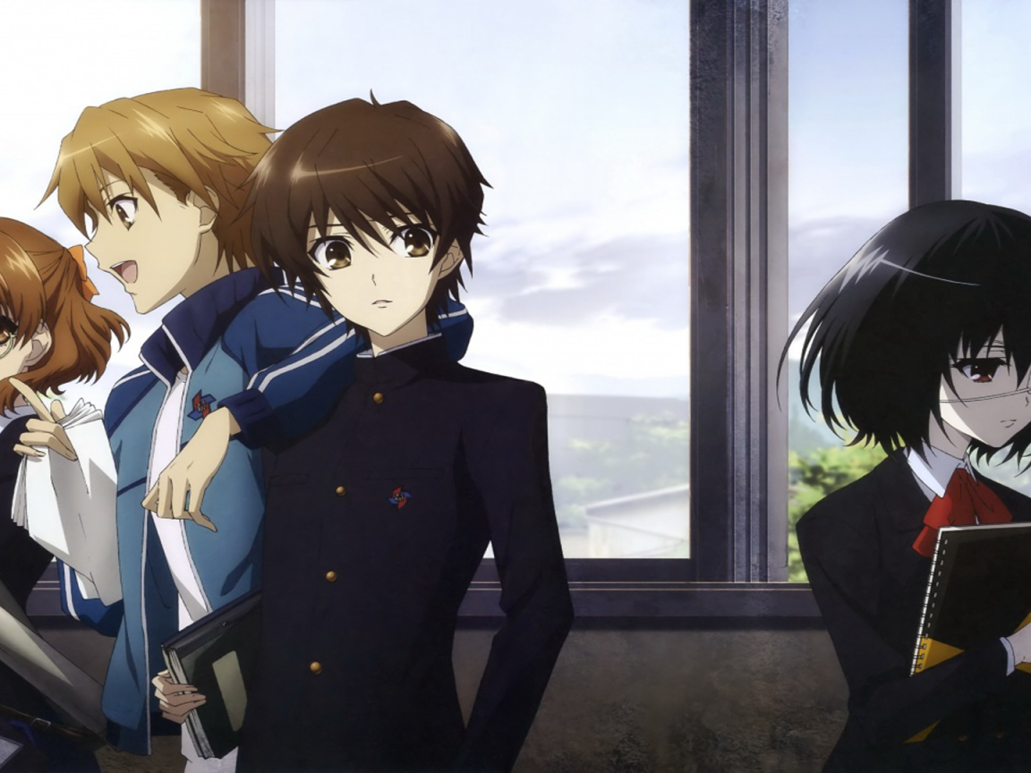 Школьники в аниме Another