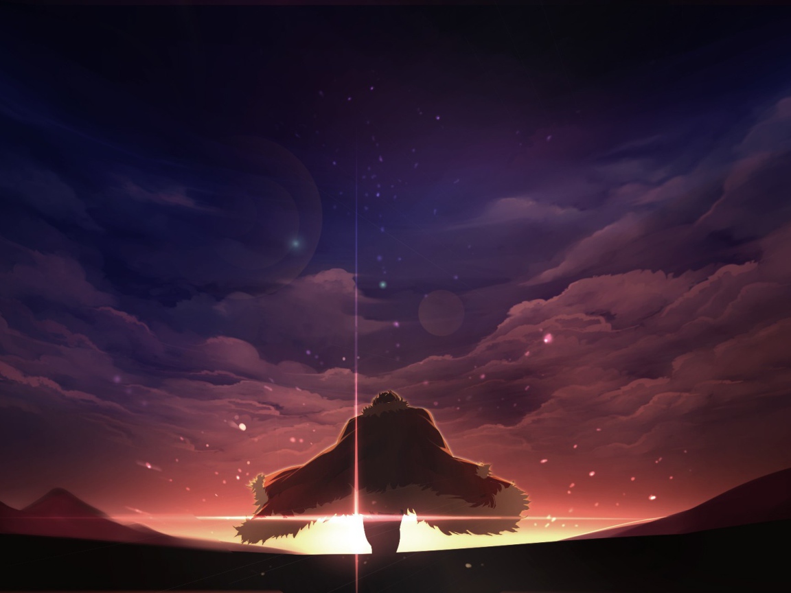 Поклонение Солнцу в аниме Ночь прибытия