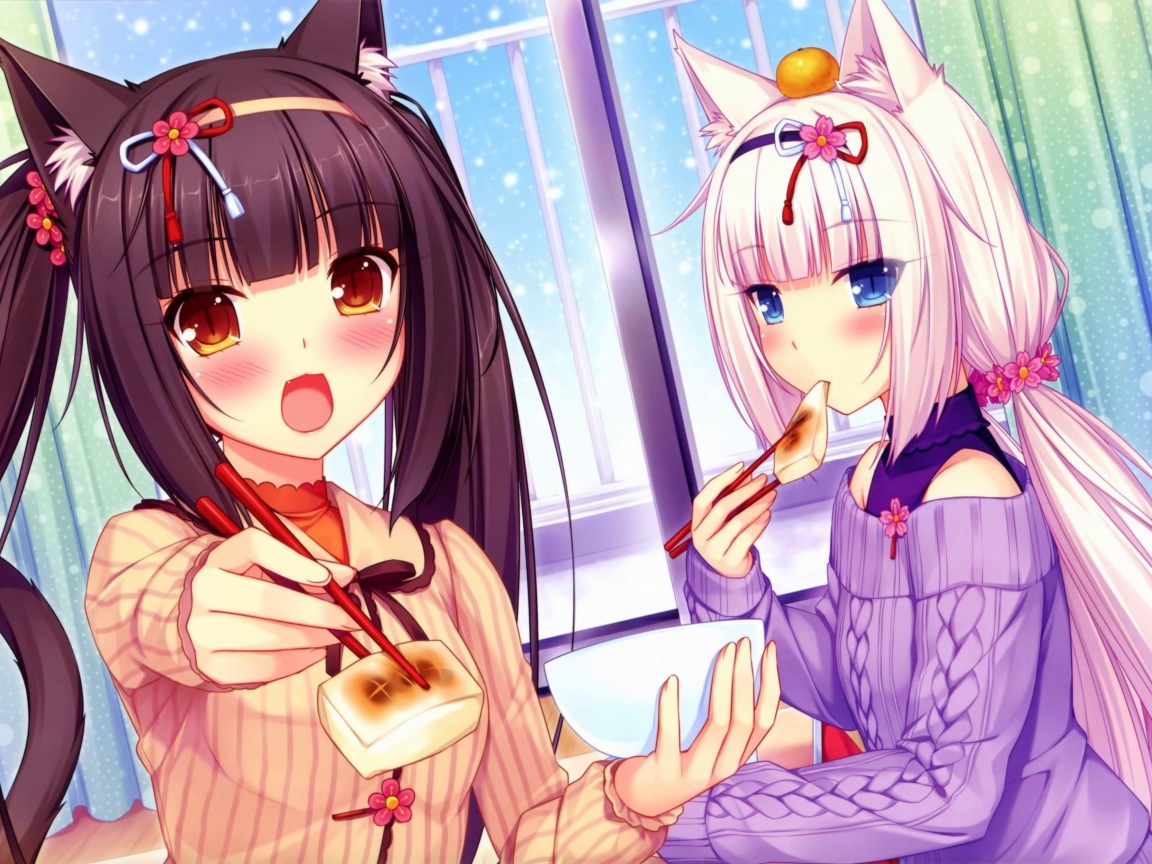 Суши в аниме Neko Para