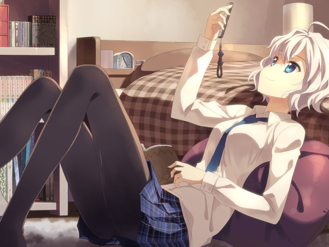 Тацуя Юкки в своей комнате, аниме