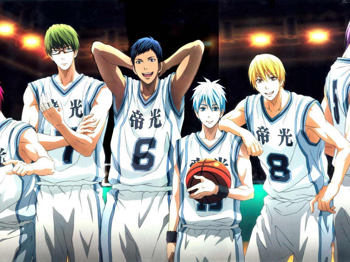 Команда из аниме Куроко баскетбол