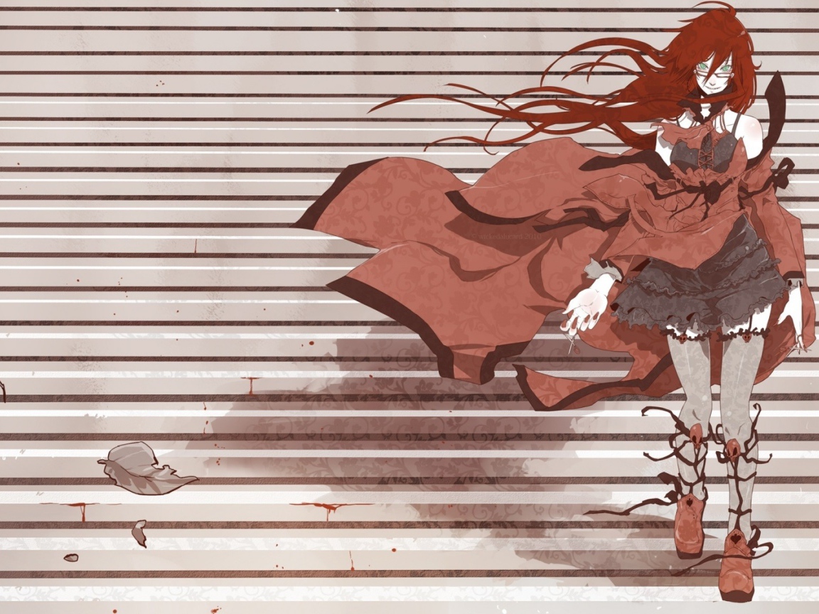 Девушка из аниме Тёмный дворецкий