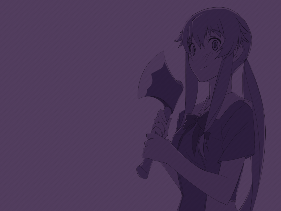 Девушка с топором, аниме Яндере