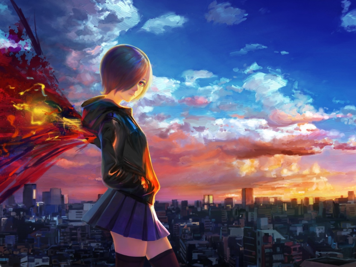 Девушка с крыльями, аниме Tokyo Ghoul