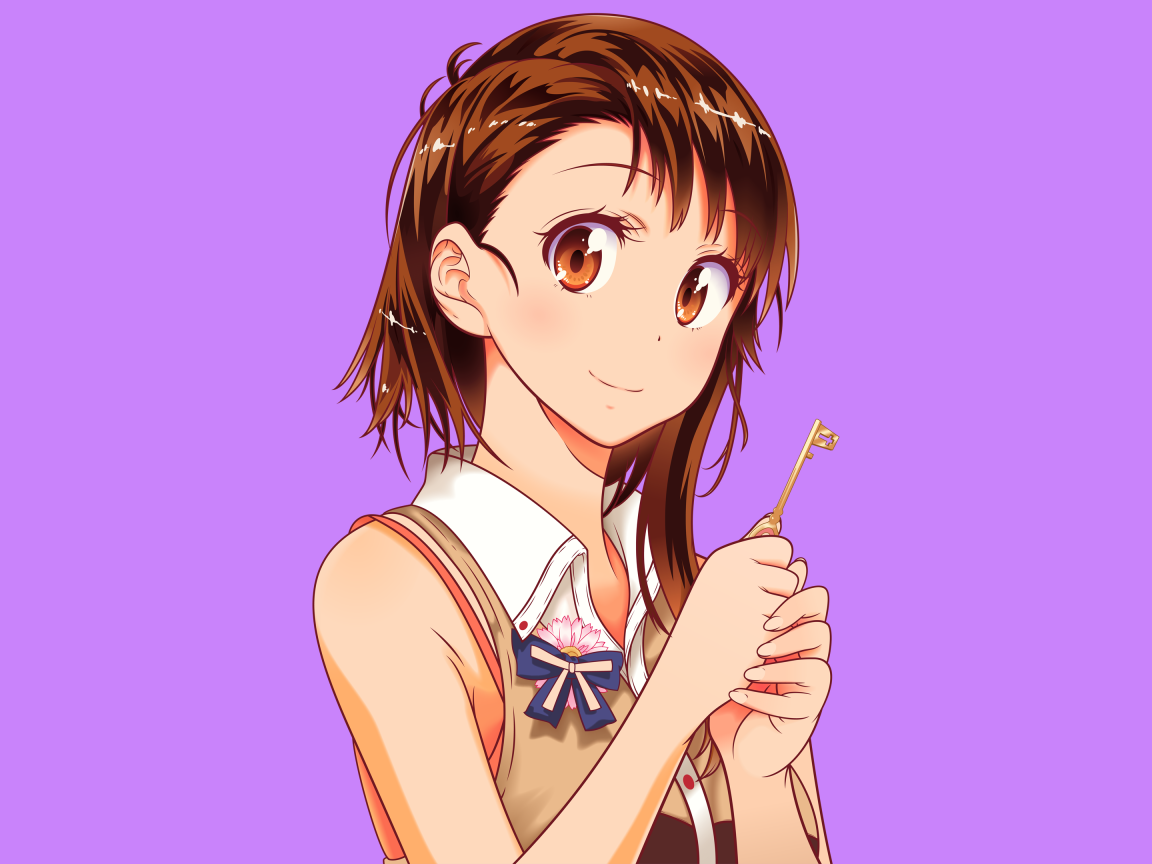 Ключ в руке девушки аниме Onodera Kosaki