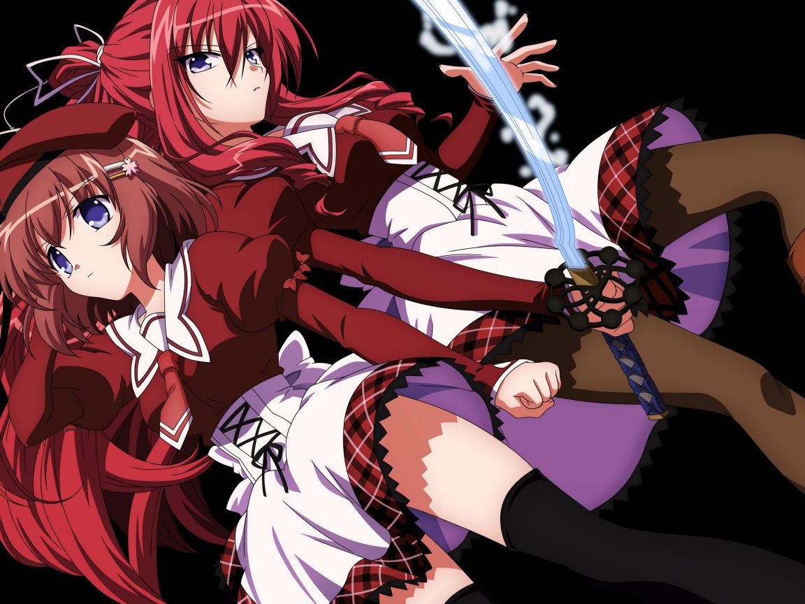 Две девушки из аниме 11 глаз