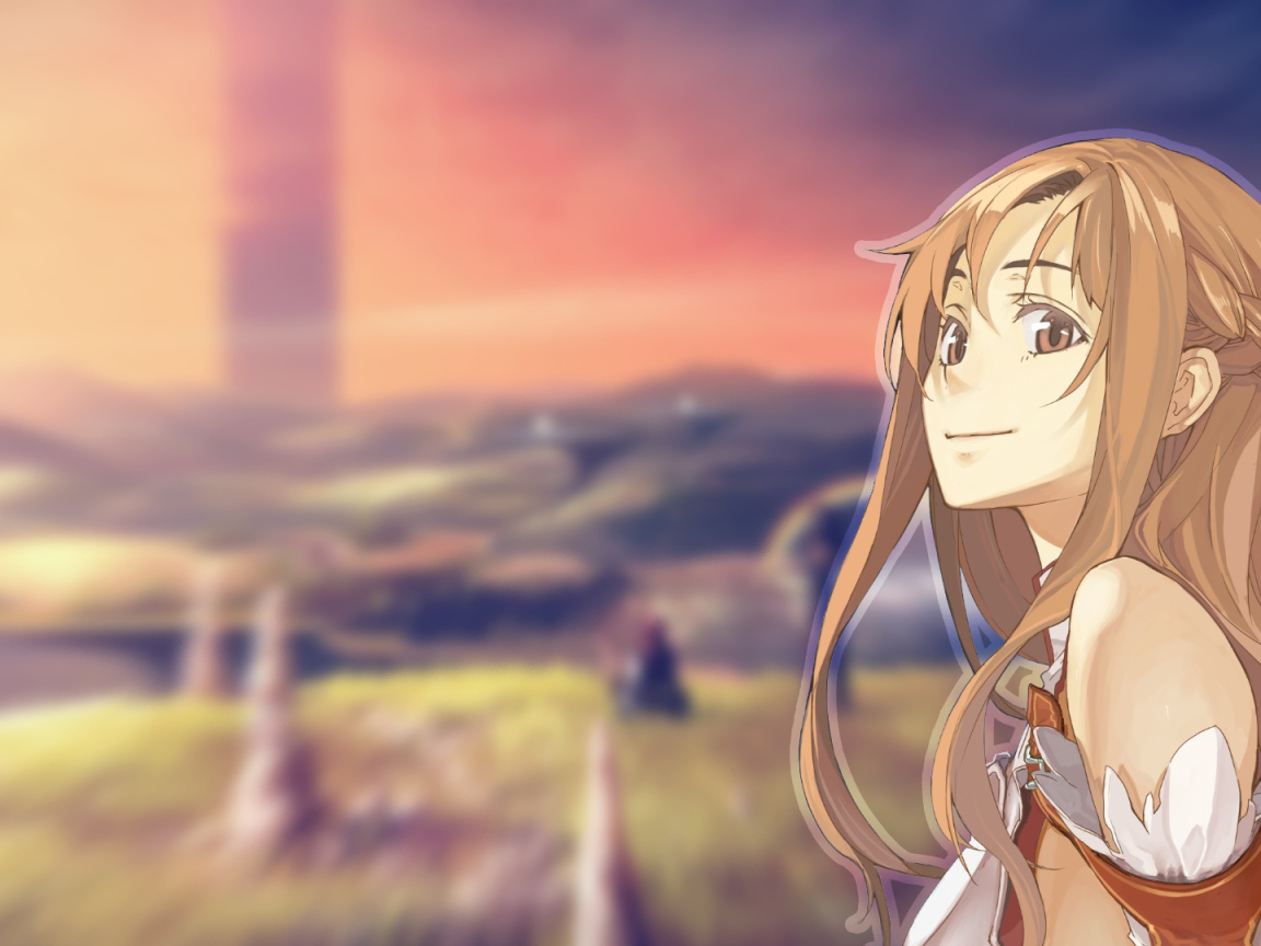 Юуки асуна улыбается