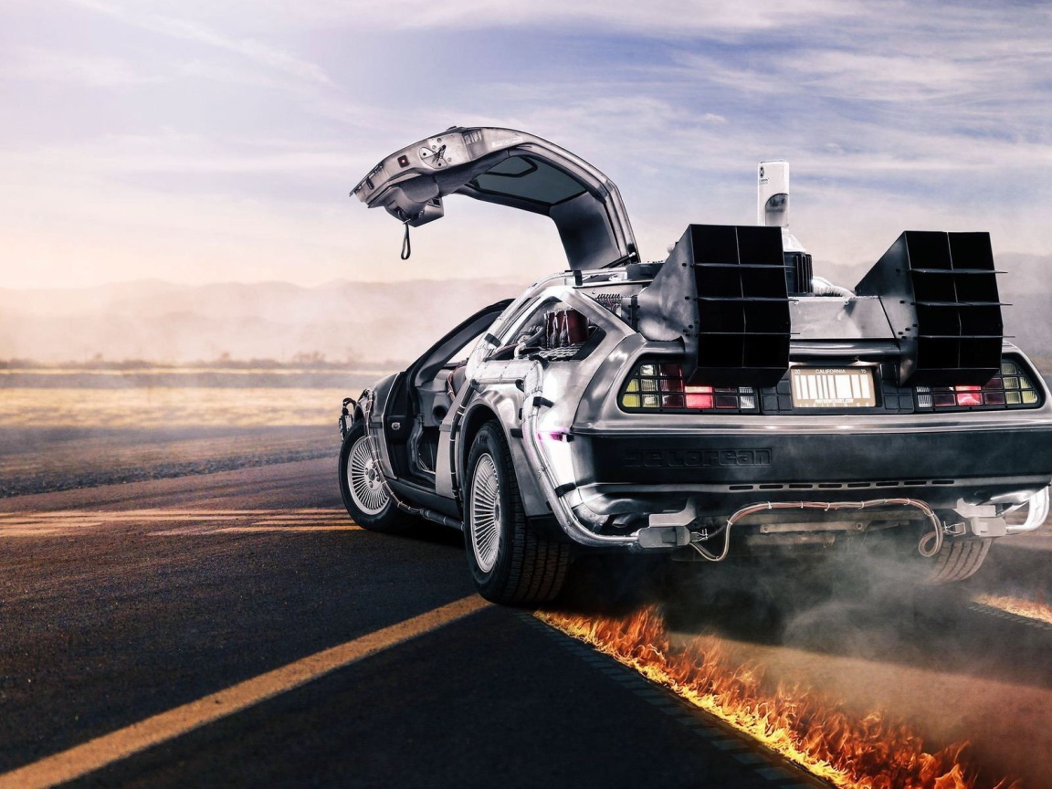 Огненный дрифт автомобиля