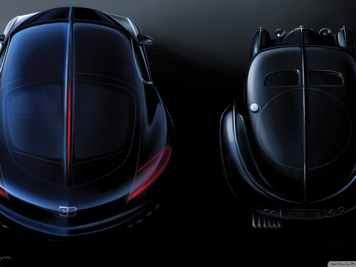 Авто Bugatti в форме черепашки