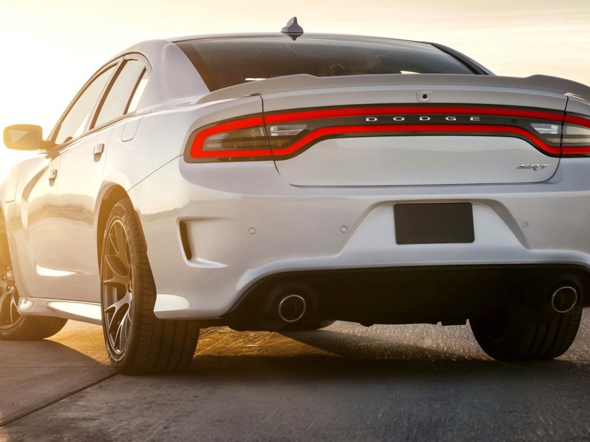 Вид сзади на Dodge Charger SRT 2015
