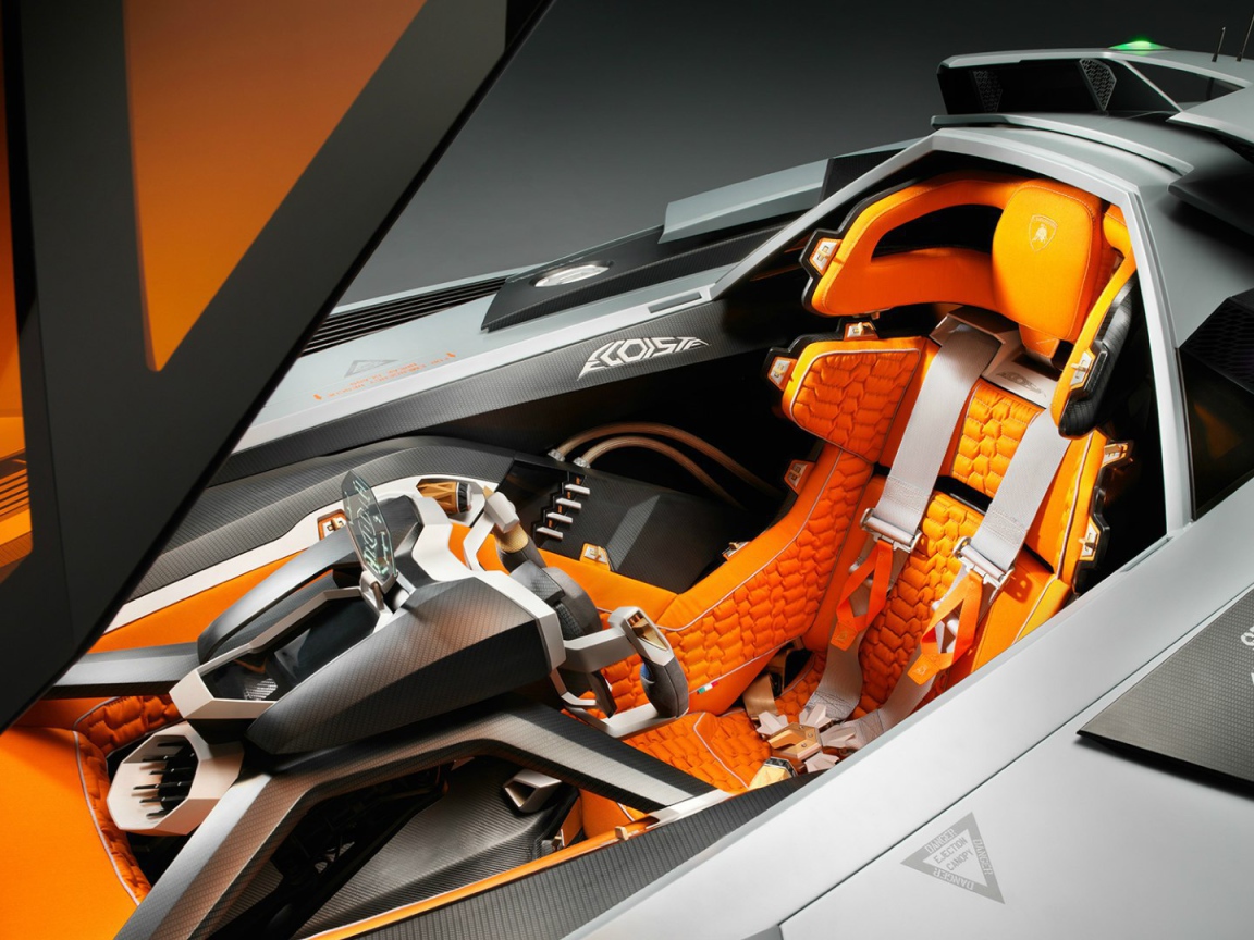 Водительское сиденье в  Lamborghini Egoista