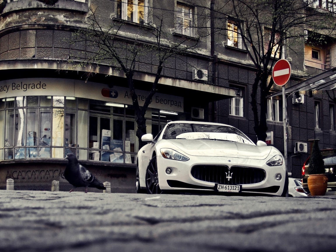 Maserati на улице в Белграде